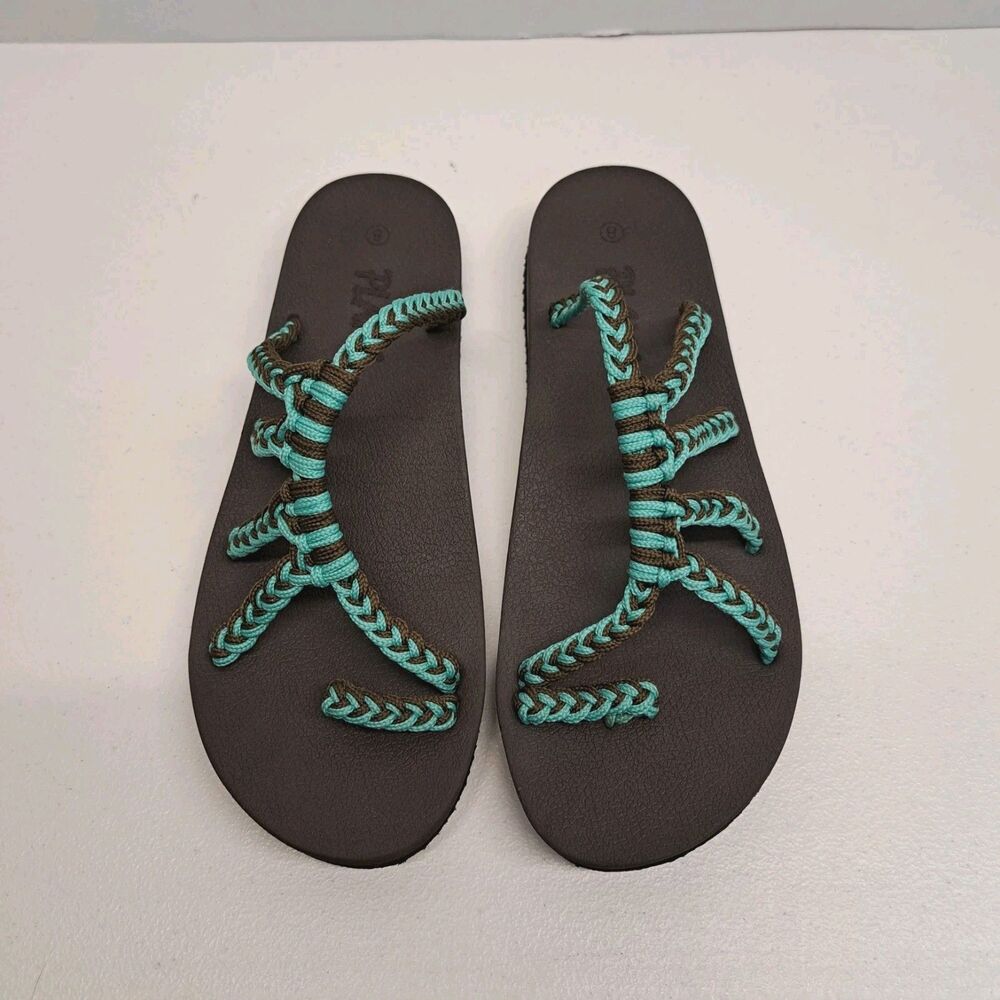 Plaka Relief Flip Flops With Arch Support Womens Size 8 - Picture 1 of 3
